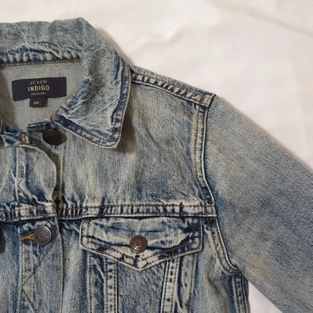 J.Crew Indigo Denim Jacket, Color Light Wash Size XS